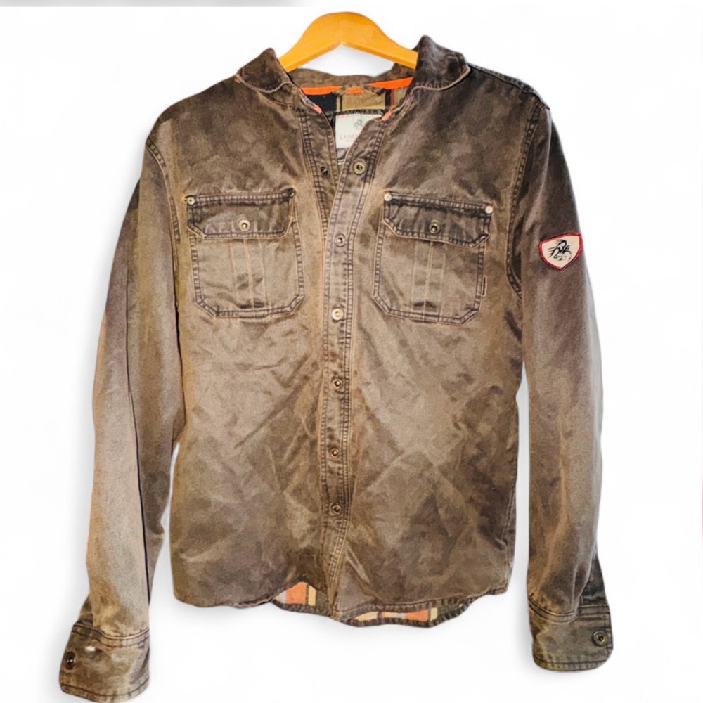 Legendary Whitetails Journeyman rugged shirt jacket 
Flannel lined workwear Med